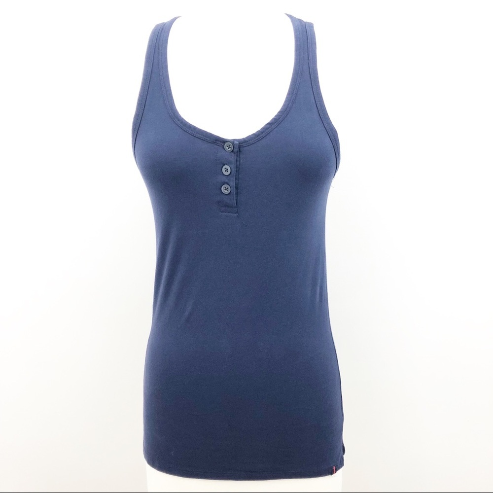 Tommy Hilfiger Navy Cotton Tank Top Size Medium‎